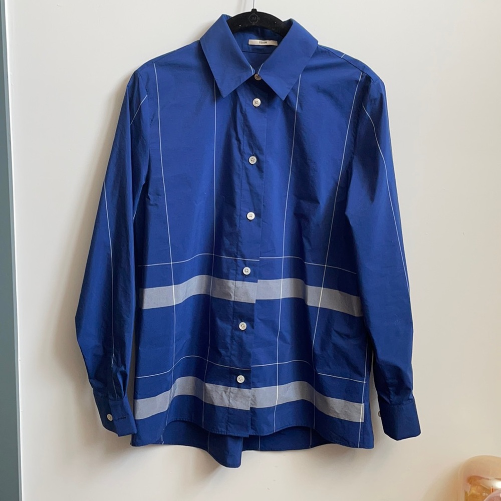 EDUN button down top